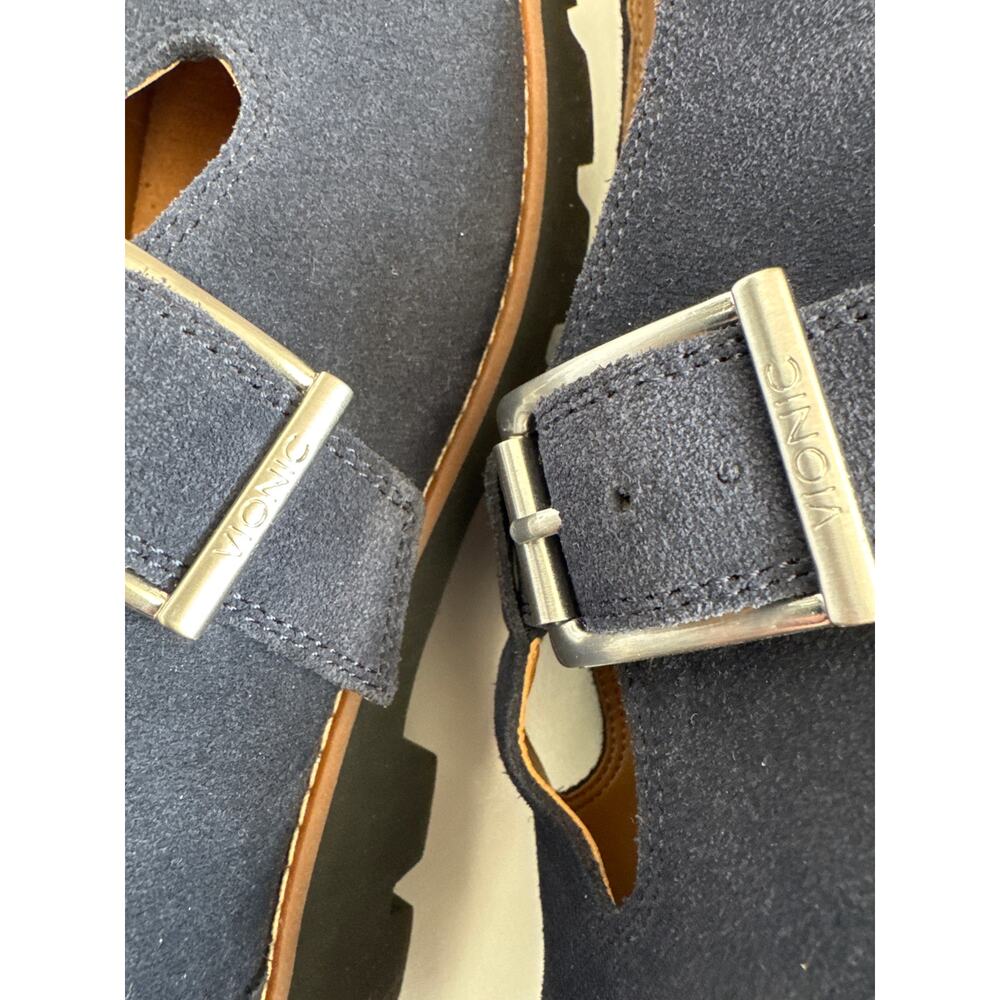Vionic Cameron Navy Suede Mary Jane Loafers 2024 Size 9 - Picture 16 of 16